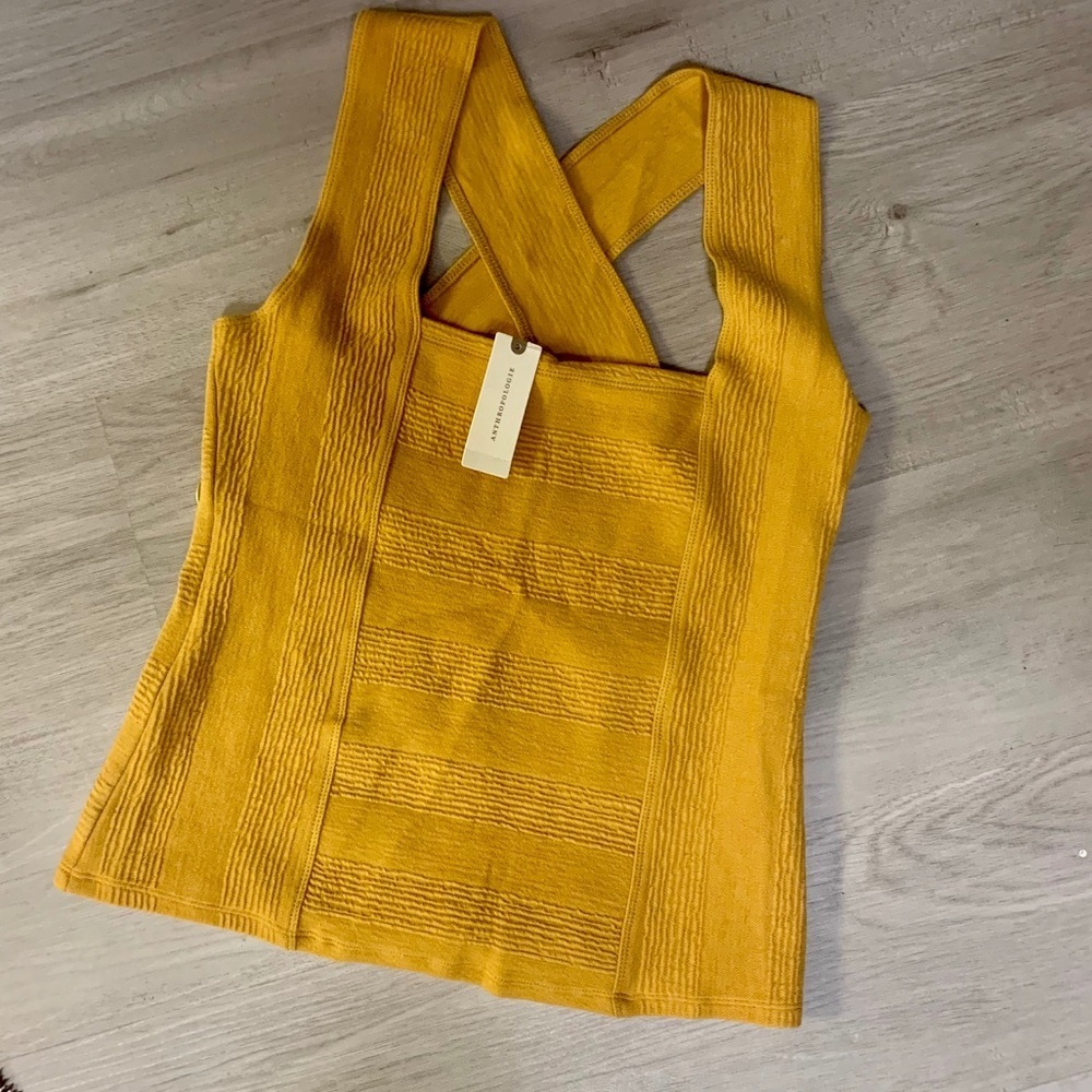 Anthropologie Maeve Crossback Top. - Picture 8 of 9
